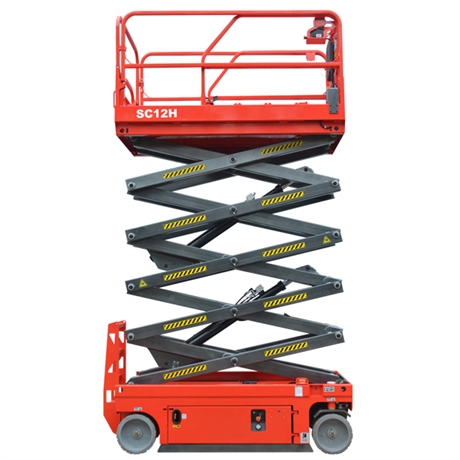 Scissor lift 12 m hydraulic aerial work plateform