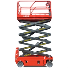 Scissor lift 14 m electric aerial work plateform - 